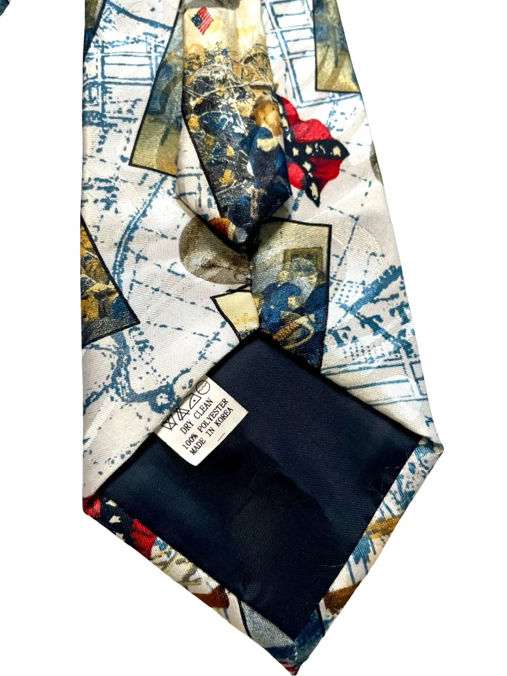 Steven Harris Handmade Civil War Historical Collage Novelty Necktie